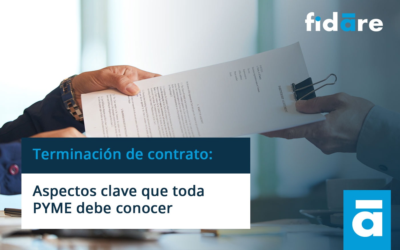Terminación de un contrato